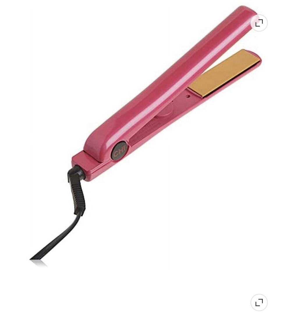 Chi Flat Iron Tourmaline Ceramic Hair Styling Hairstyling 1" Pure Pink Hot Silly